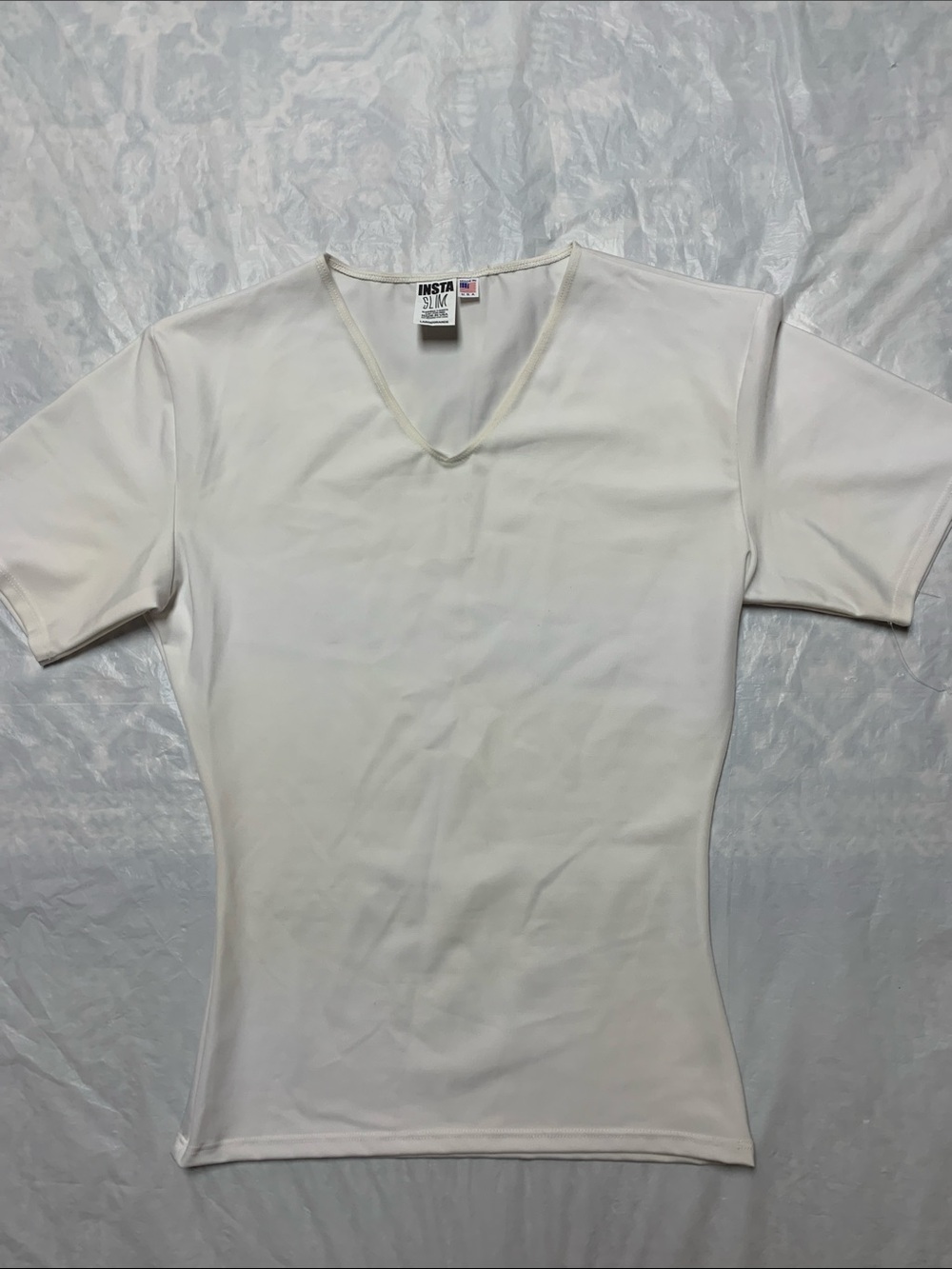 Insta Slim Made In USA Mens Slimming Compression T Shirt While NWOT Size Large